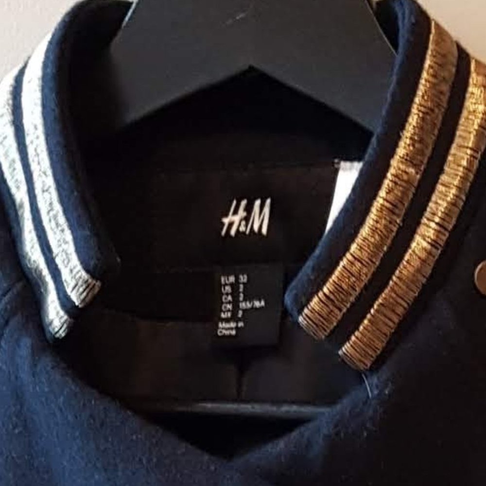 Navy Wool Jacket - Picture 4 of 5